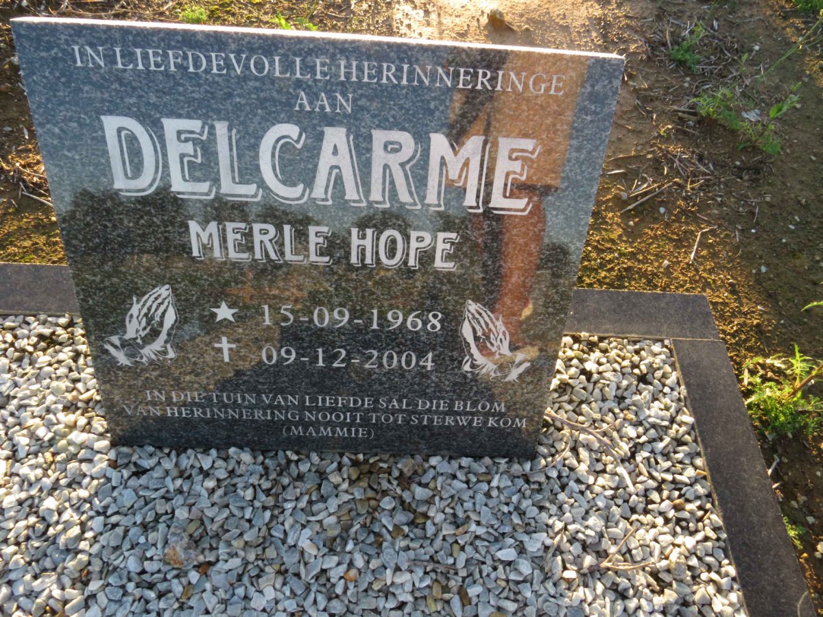 DELCARME Merle Hope 1968-2004