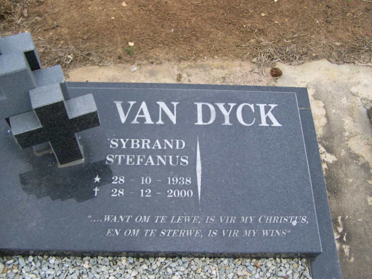DYCK  Sybrand Stefanus, van 1938-2000