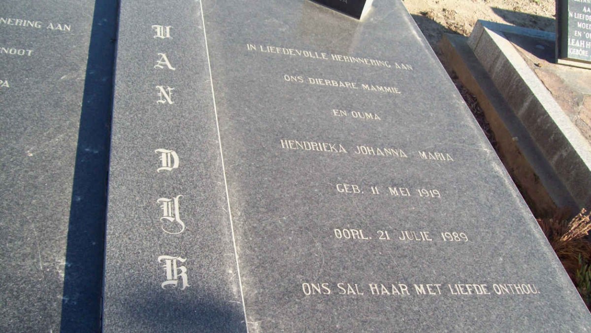 DYK Joseph Jacobus, van 1905-1980 &amp; Hendrieka Johanna Maria 1919-1989 _1