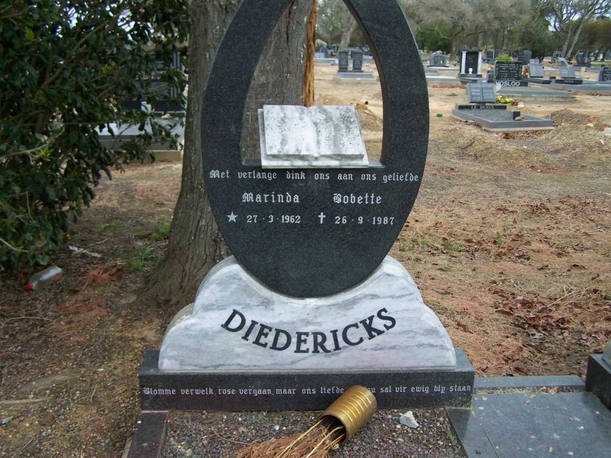 DIEDERICKS Marinda Bobette 1962-1987