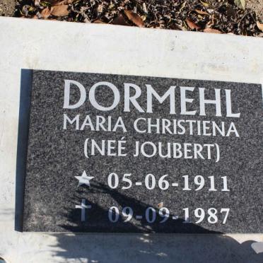 DORMEHL Maria Christiena nee JOUBERT 1911-1987