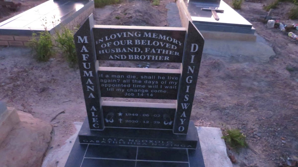 DINGISWAYO Mafumana Alec 1949-2020