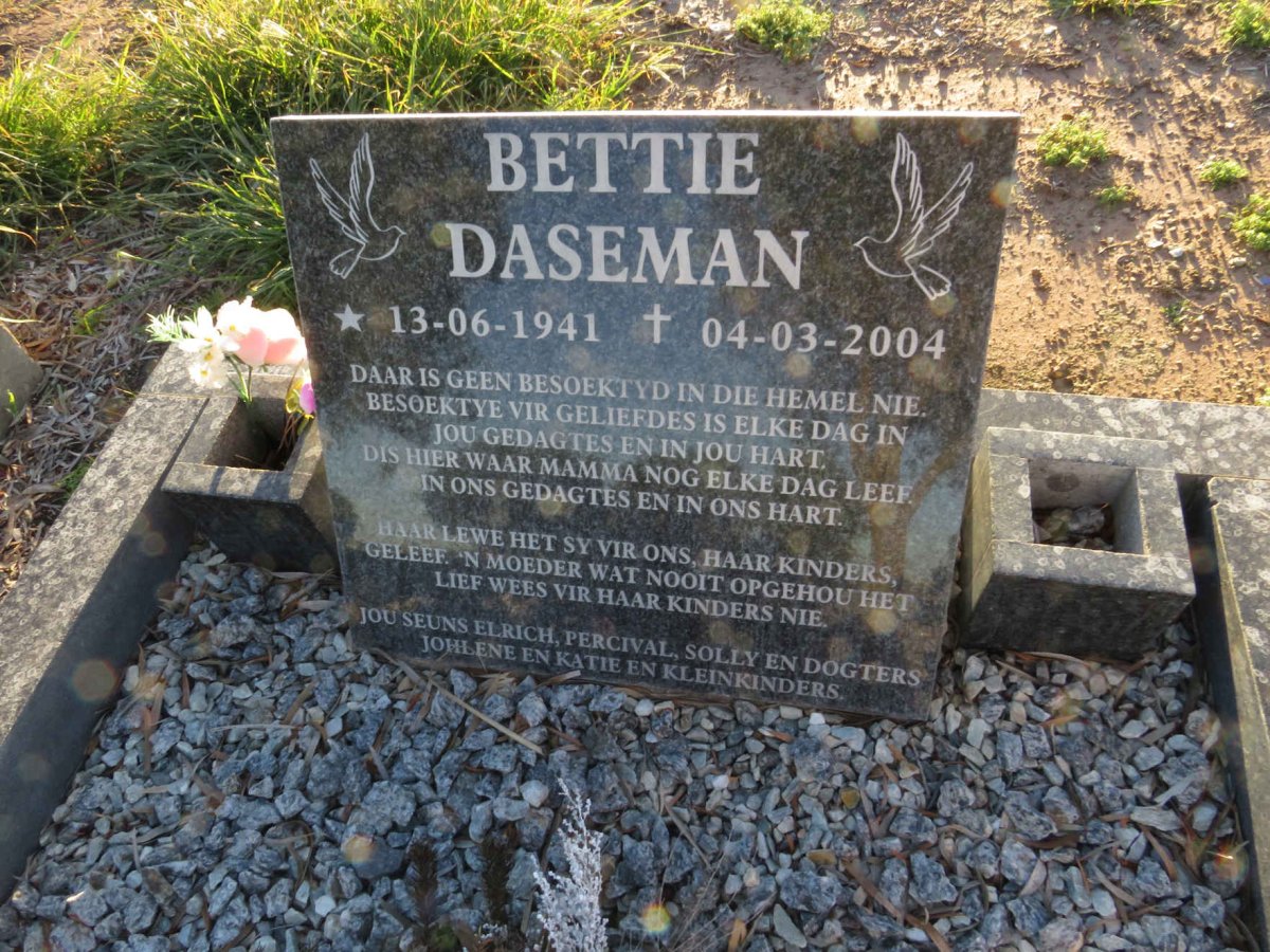 DASEMAN Bettie 1941-2004