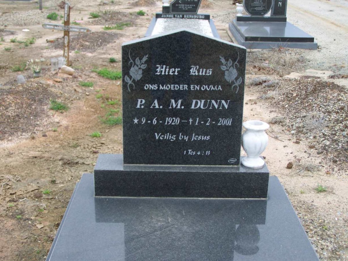 DUNN P.A.M. 1920-2001