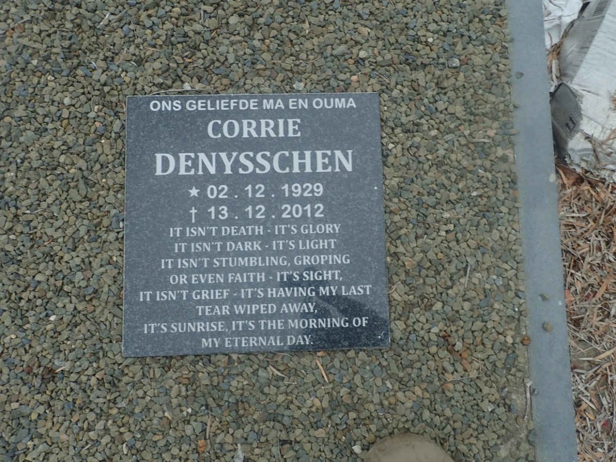 DENYSSCHEN Corrie 1929-2012