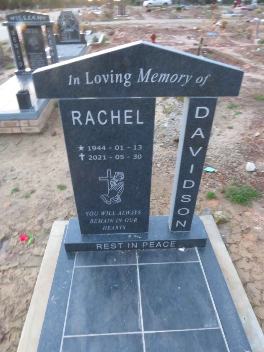 DAVIDSON Rachel 1944-2021