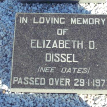 DISSEL Elizabeth D. nee OATES -1977
