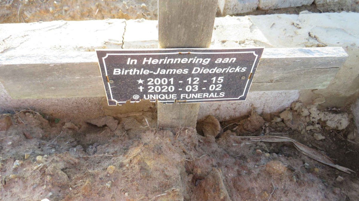 DIEDERICKS Birthle-James 2001-2020