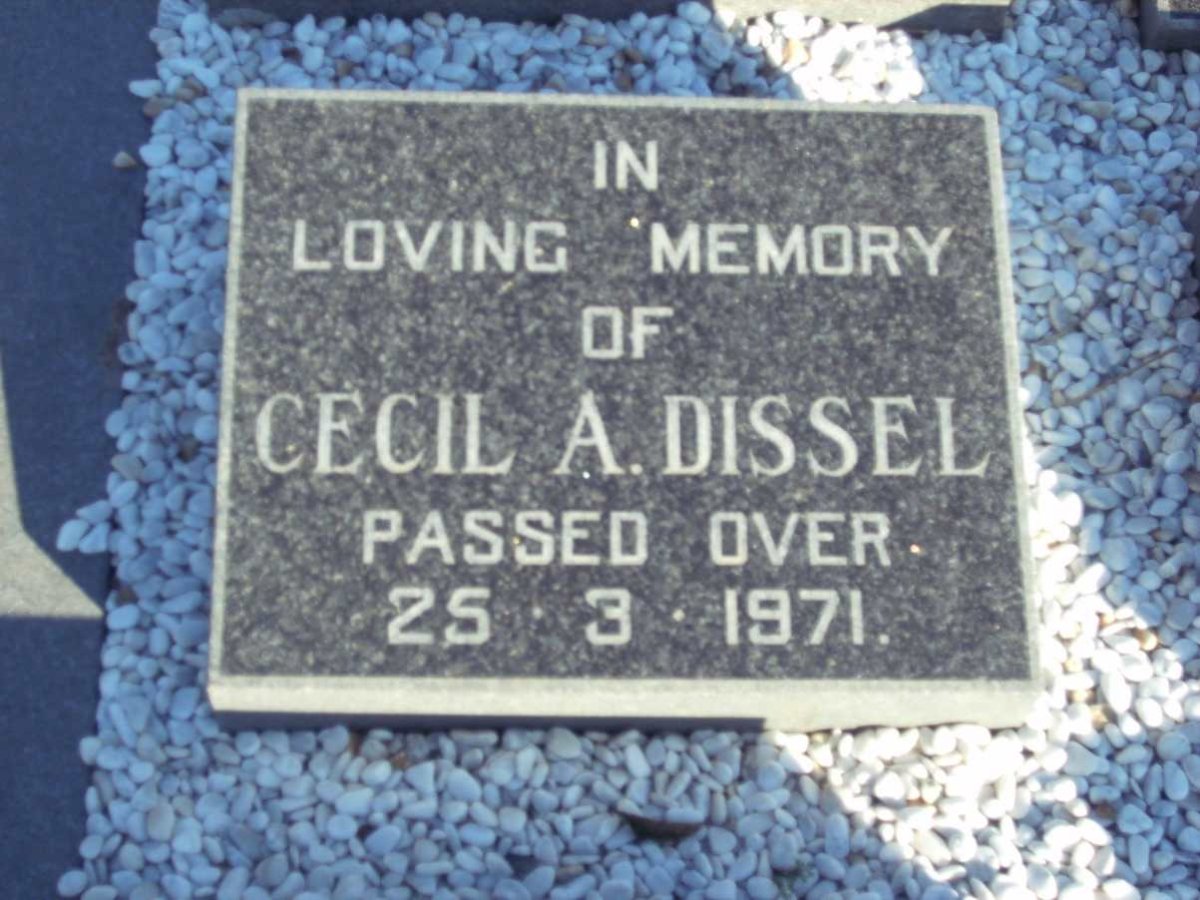 DISSEL Cecil A. -1971