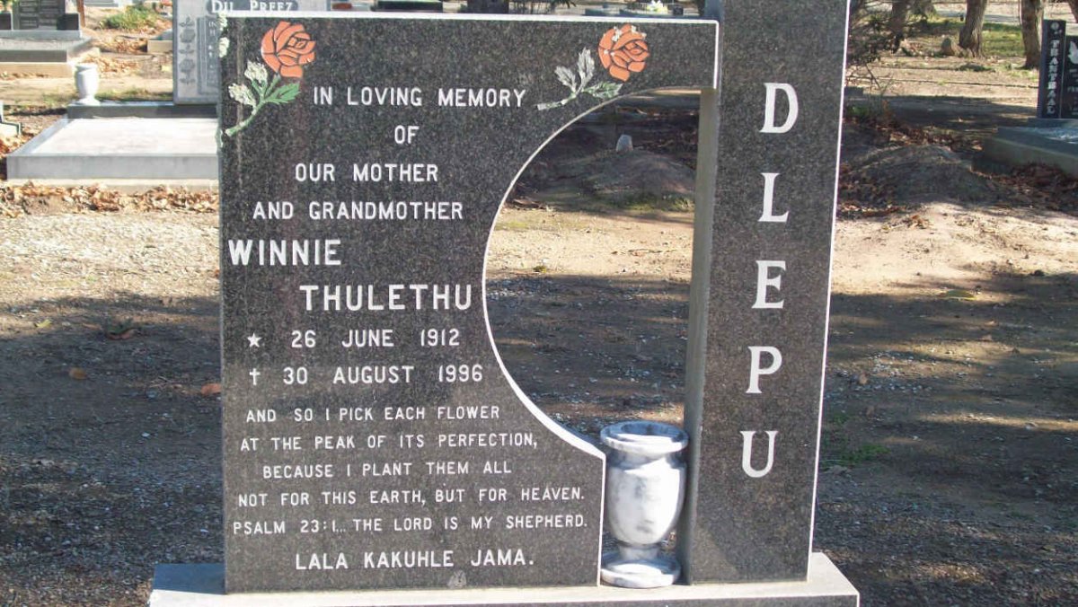 DLEPU Winnie Thulethu 1912-1996