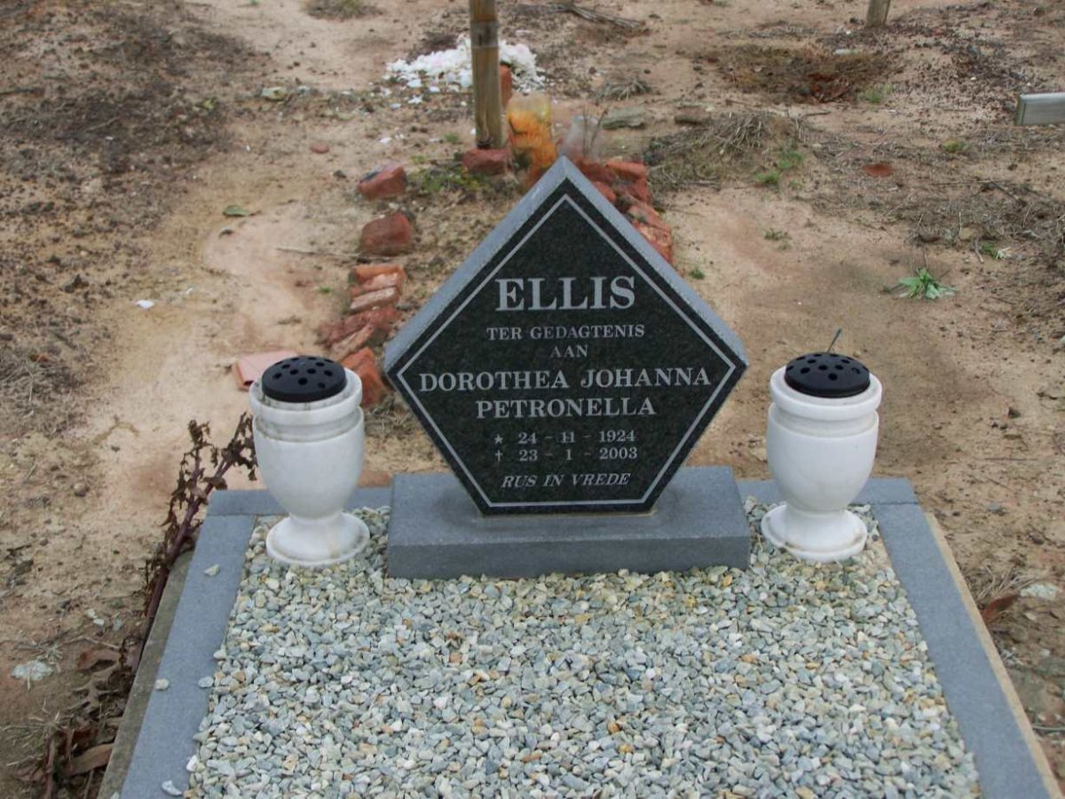 ELLIS Dorothea Johanna Petronella 1924-2003