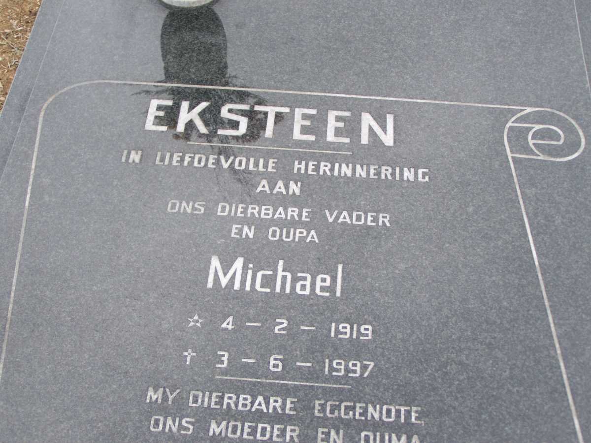 EKSTEEN Michael 1919-1997 &amp; Johanna Sussana 1920-1994
