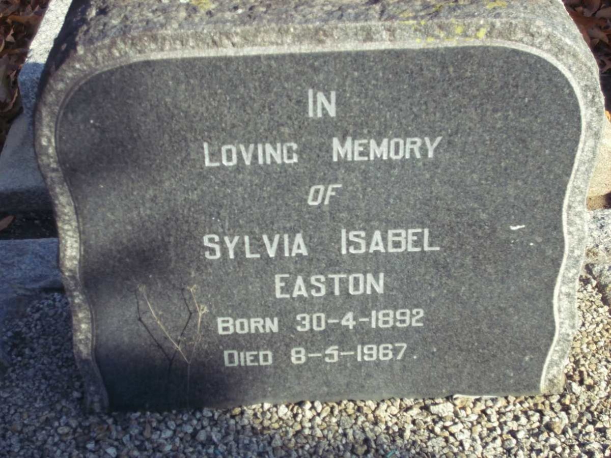 EASTON Sylvia Isabel 1892-1967