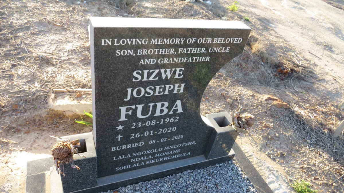 FUBA Sizwe Joseph 1962-2020