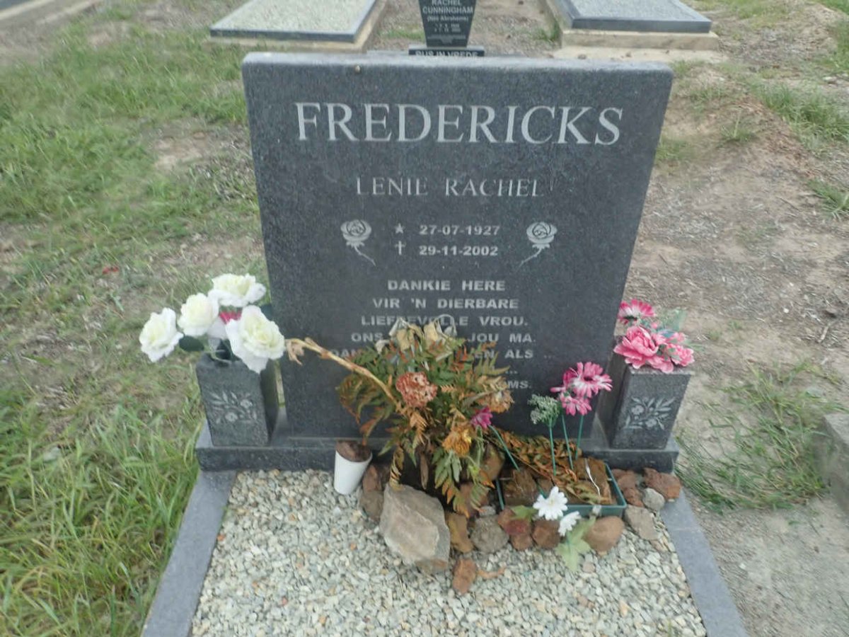 FREDERICKS Lenie Rachel 1927-2002