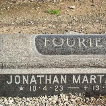 FOURIE Jonathan Marthinus 1923-1979