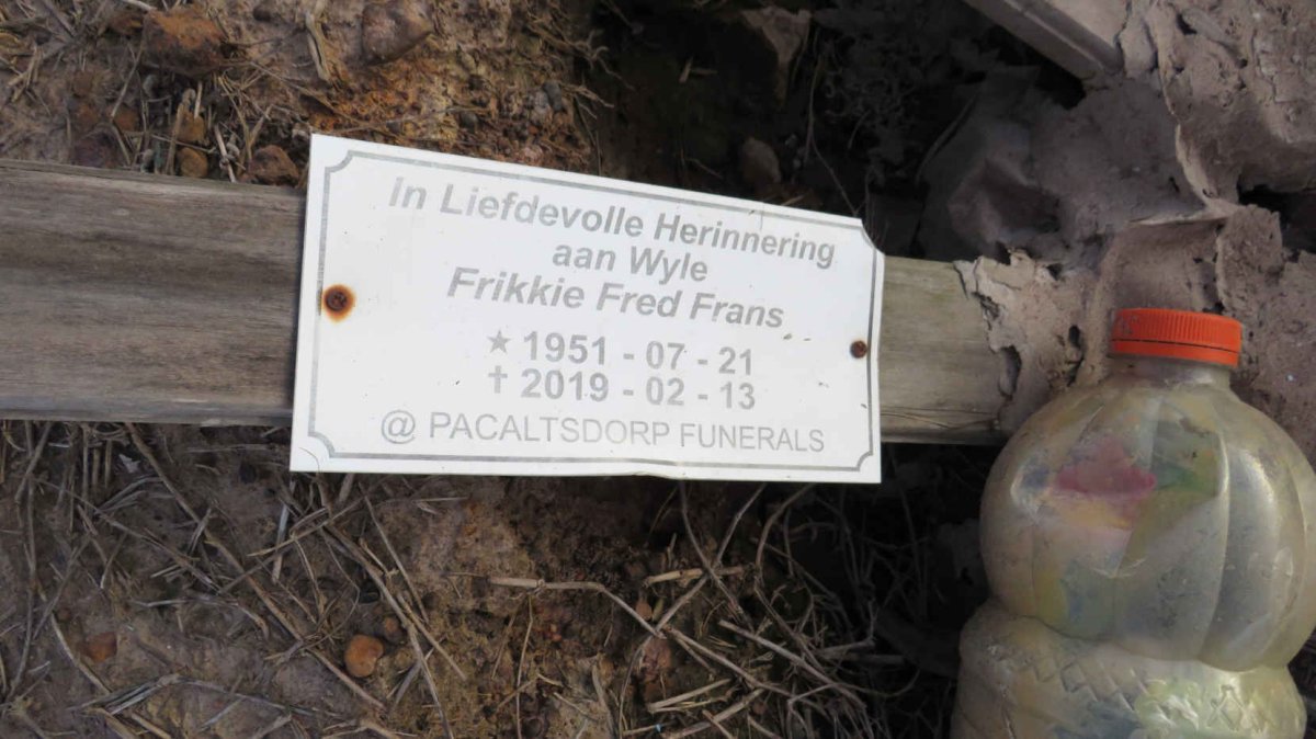 FRANS Frikkie Fred 1951-2019