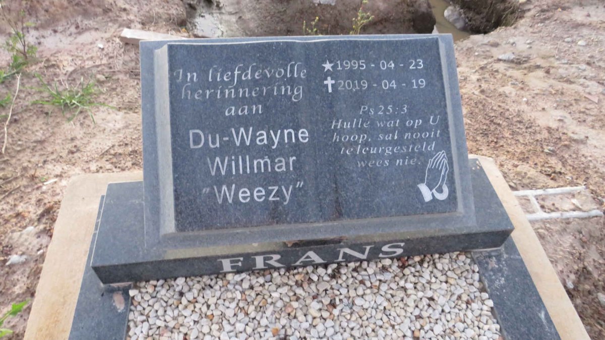 FRANS Du-Wayne Willmar 1995-2019