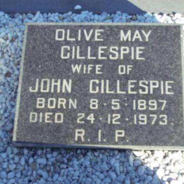 GILLESPIE Olive May 1897-1973