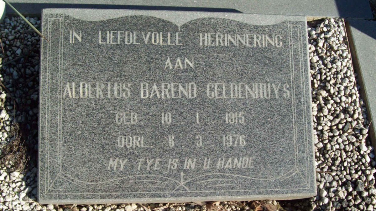 GELDENHUYS Ambertus Barend 1915-1976