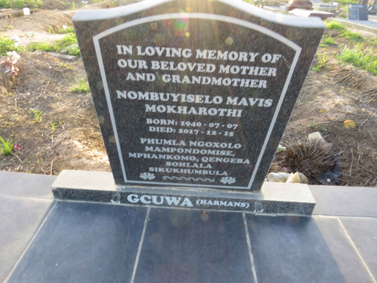 GCUWA Nombuyiselo Mavis Mokharothi 1940-2017