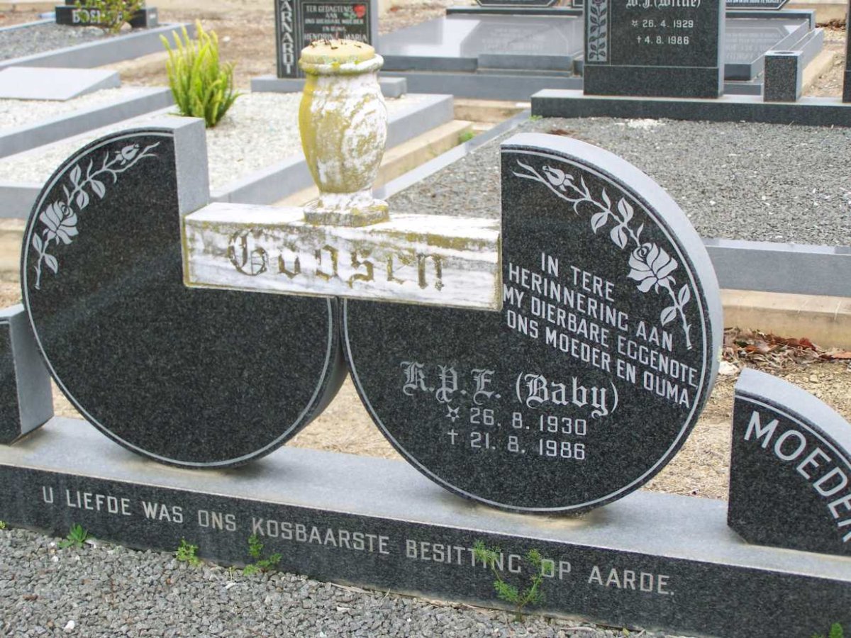 GOOSEN K.P.E. 1930-1986