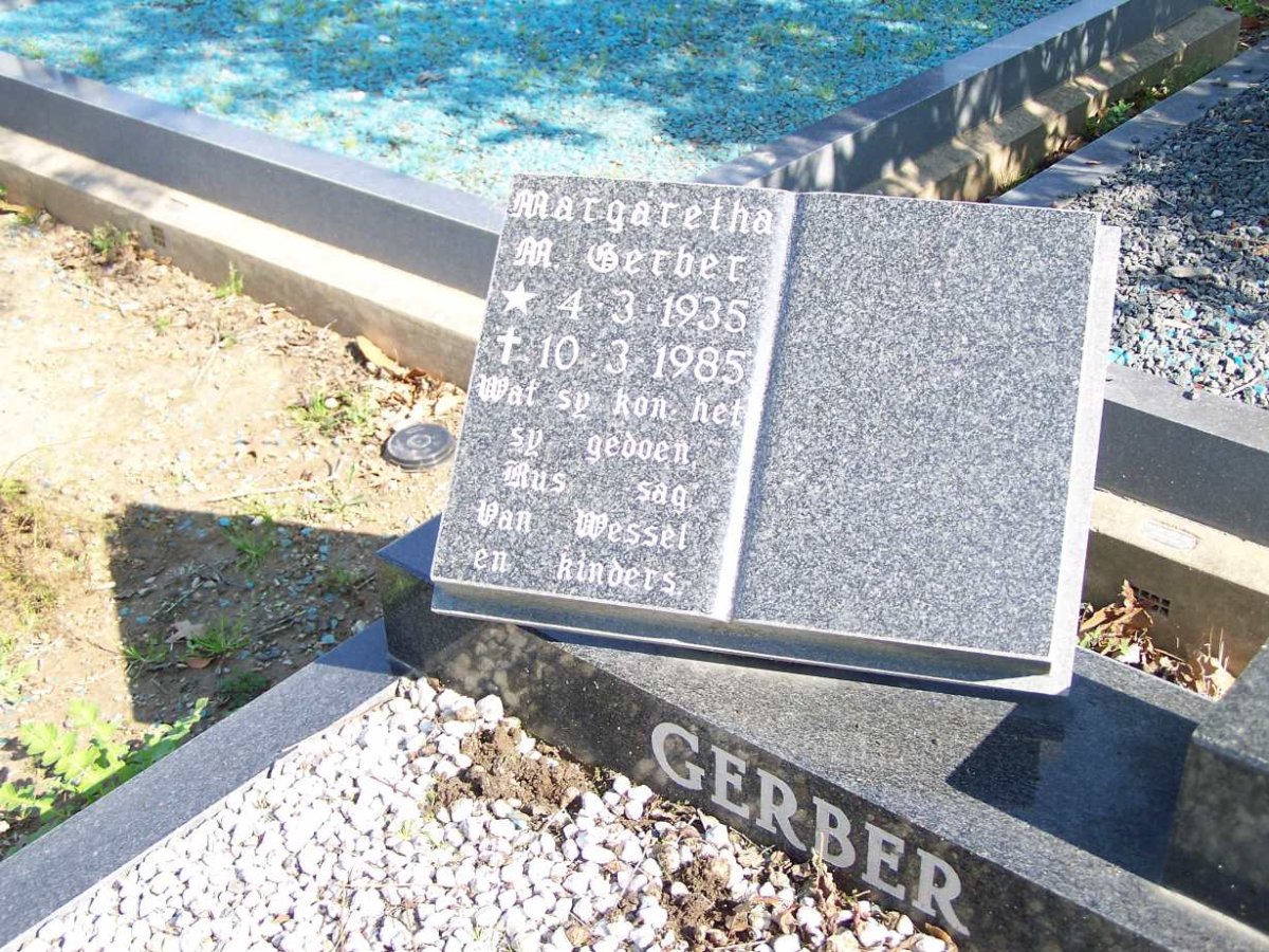 GERBER Margaretha M. 1935-1985