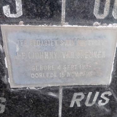 GREUNEN J.F., van 1938-1996