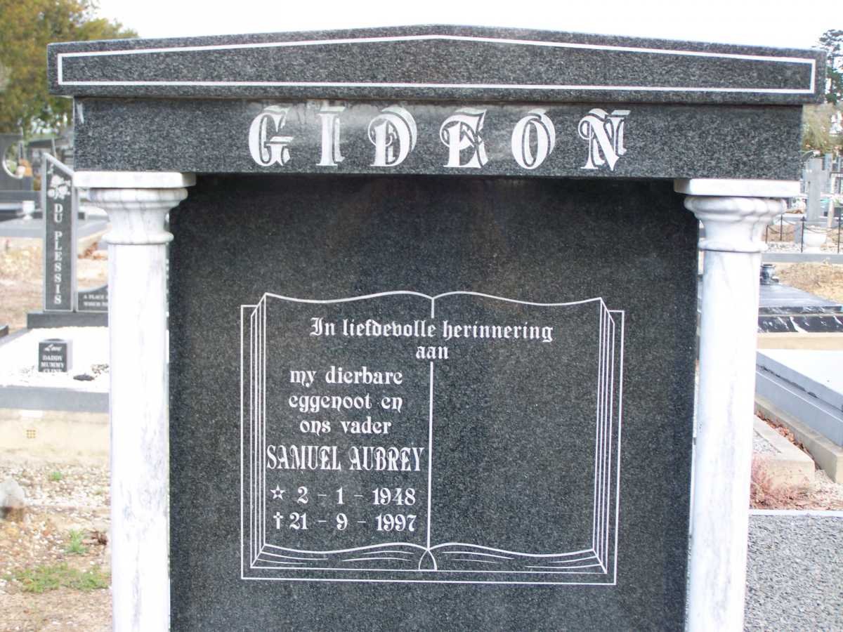 GIDEON Samuel Aubrey 1948-1997