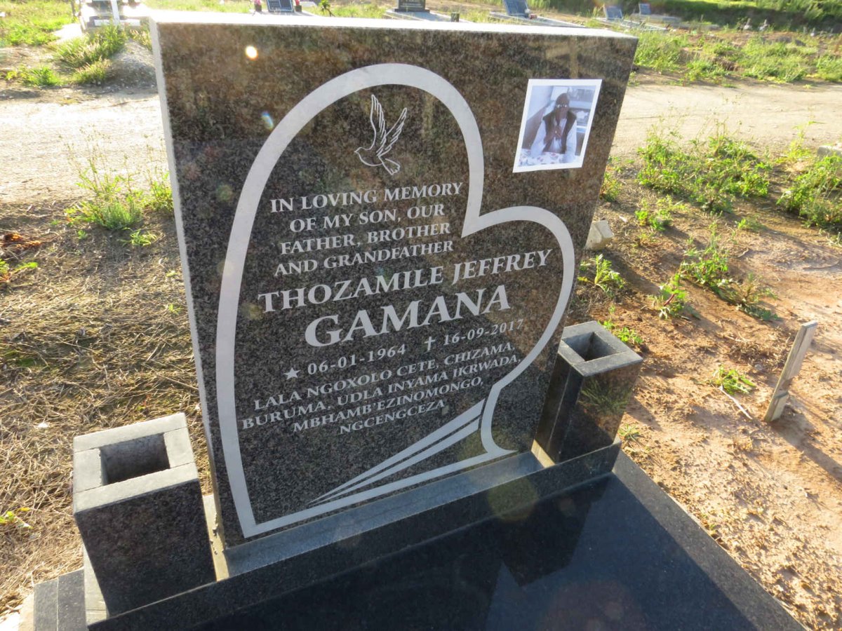 GAMANA Thozamile Jeffrey 1964-2017