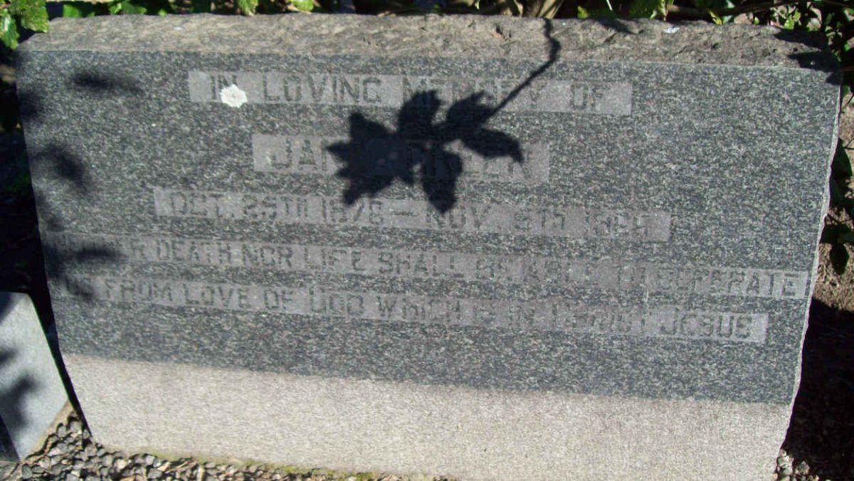 GREER Jane 1876-1966