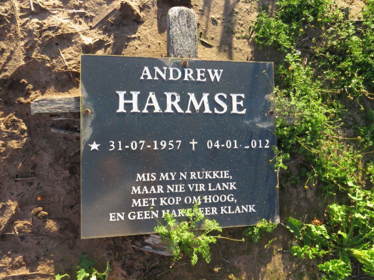 HARMSE Andrew 1957-2012