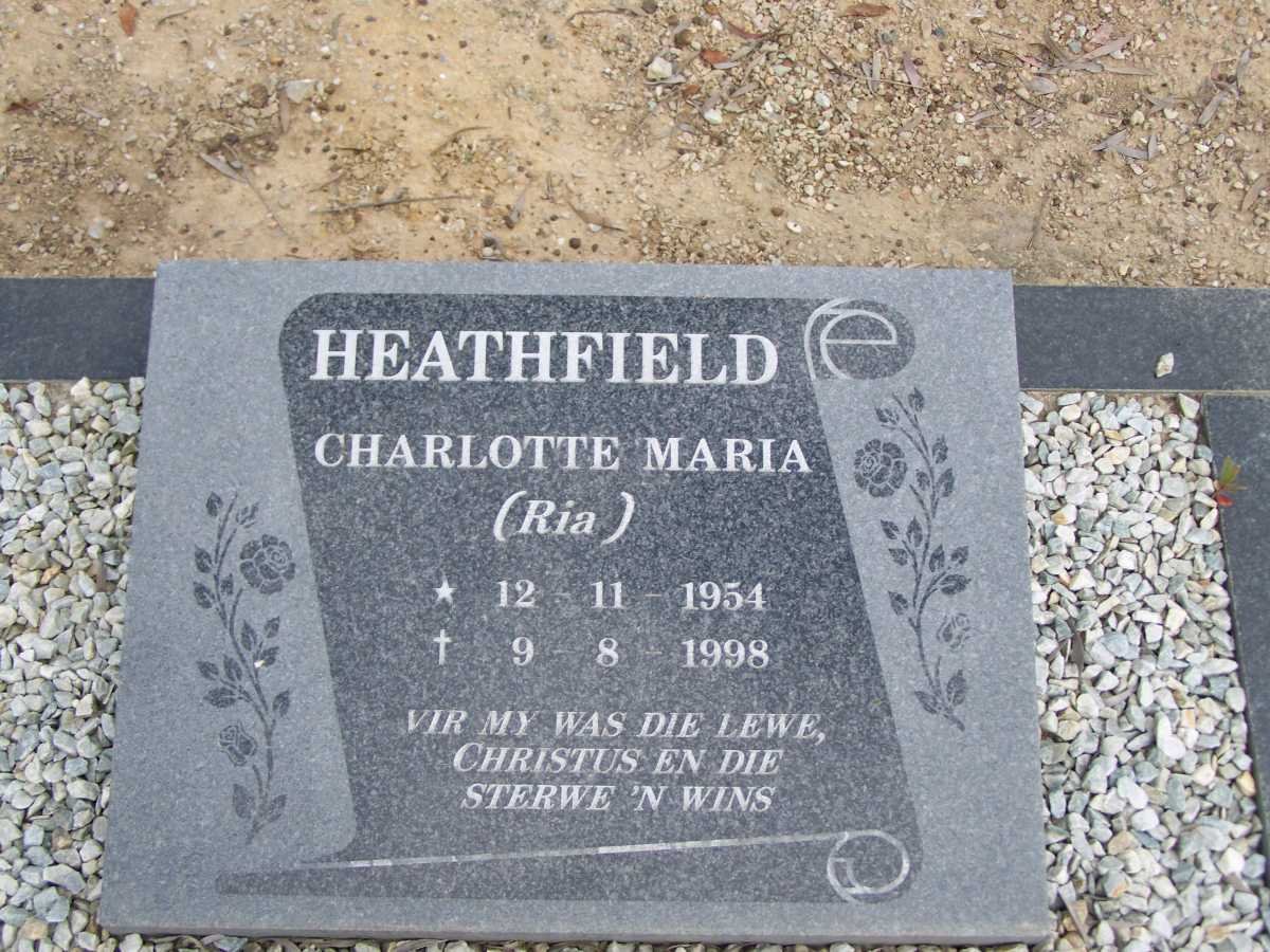 HEATHFIELD Charlotte Maria 1954-1998