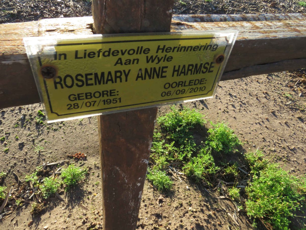 HARMSE Rosemary Anne 1951-2010