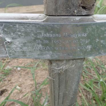 HENDRICKS Johanna 1952-2019