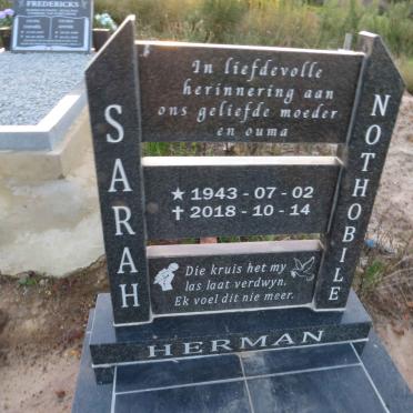 HERMAN Sarah Nothobile 1943-2018