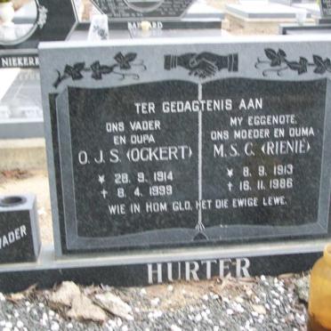 HURTER O.J.S. 1914-1999 &amp; M.S.C. 1913-1986