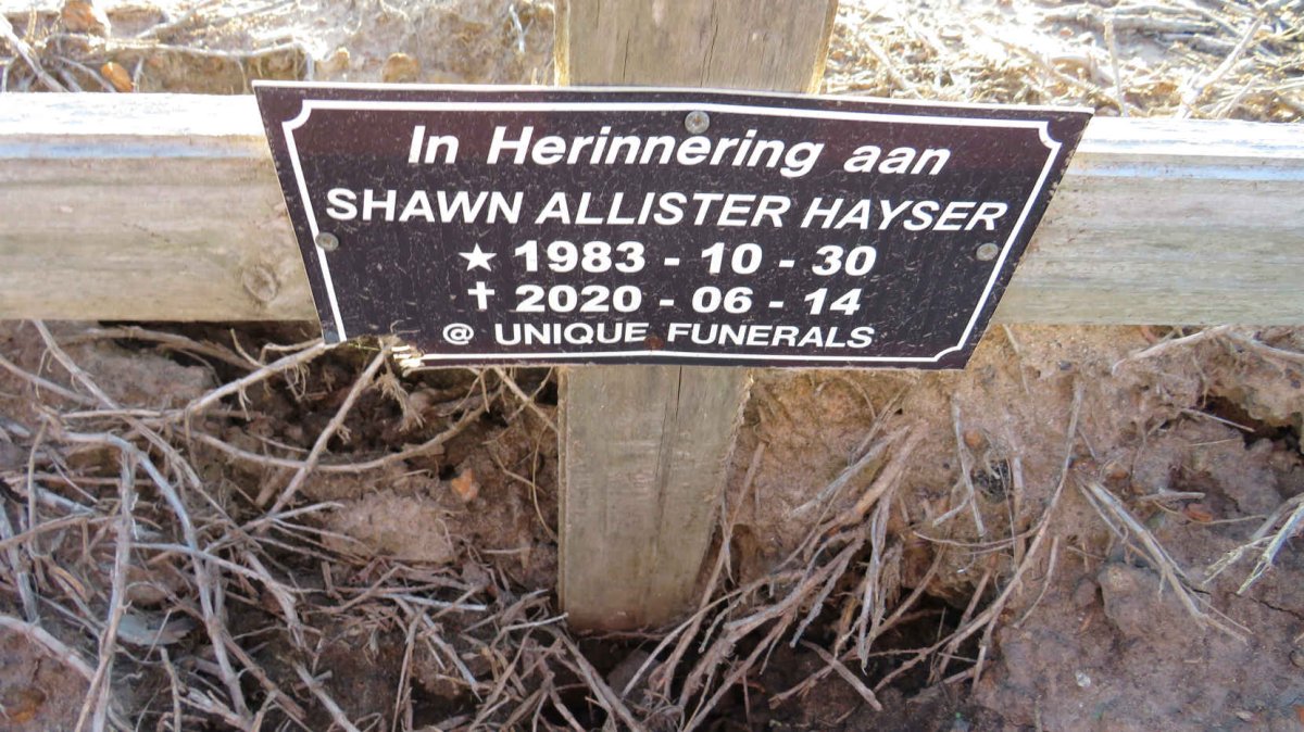 HAYSER Shawn Allister 1983-2020