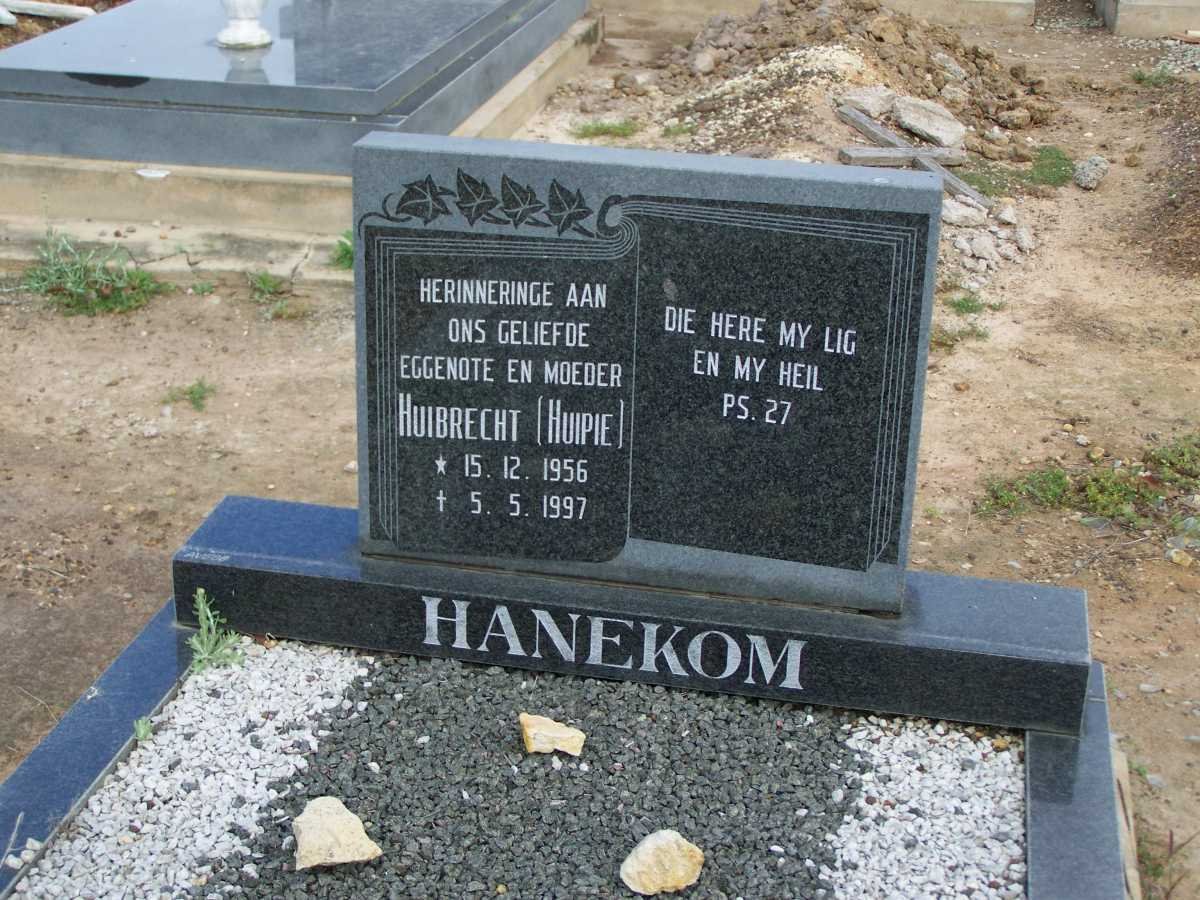 HANEKOM Huibrecht 1956-1997