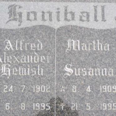 HONIBALL Alfred  Alexander Hewish 1902-1995 &amp; Martha Susanna 1909-1995