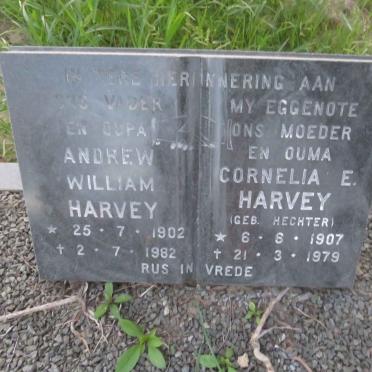 HARVEY Andrew William 1902-1982 & Cornelia E. HECHTER 1907-1979