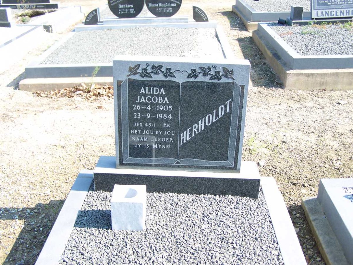 HERHOLDT Alida Jacoba 1905-1984