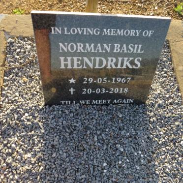 HENDRIKS Norman Basil 1967-2018