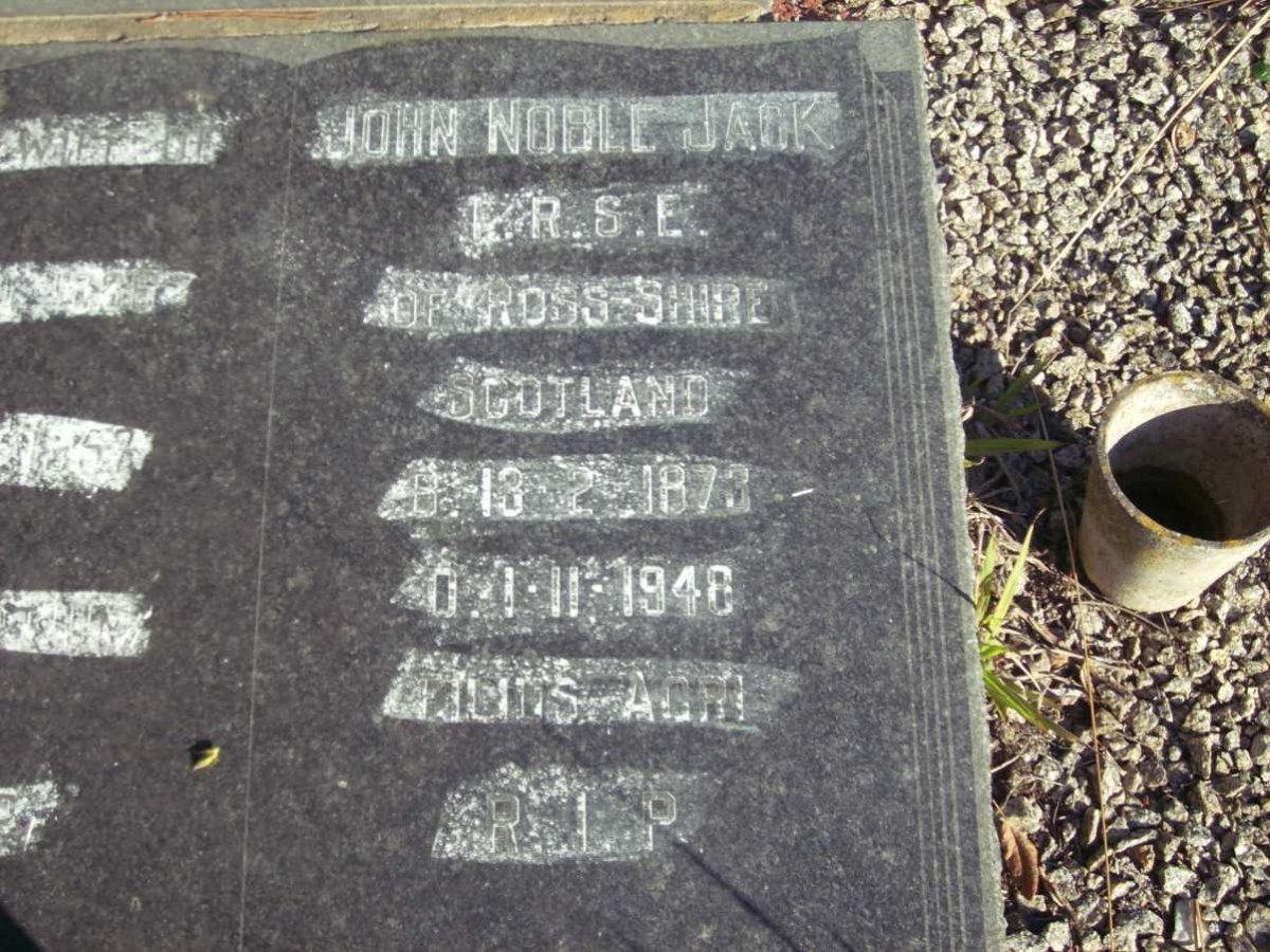 JACK John, Noble 1873-1948
