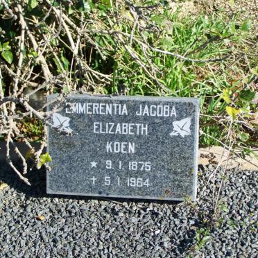 KOEN Emmerentia Jacoba Elizabeth 1875-1964