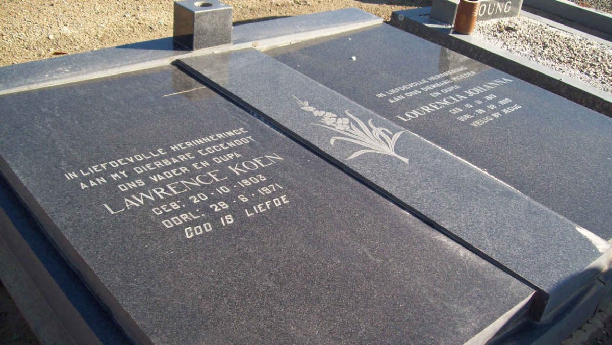 KOEN Lawrence 1903-1971 &amp; Lourencia Johanna 1913-1999