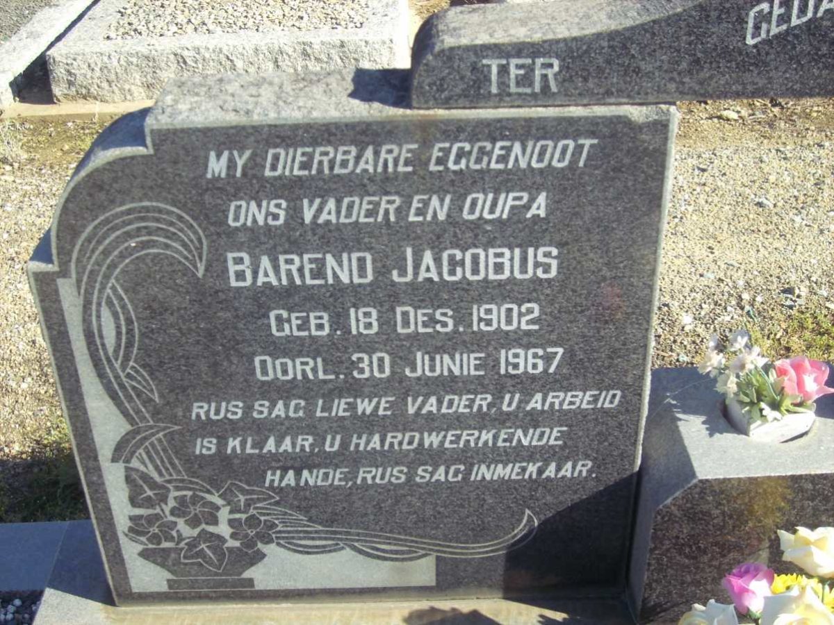 KOEN Barend Jacobus 1902-1967