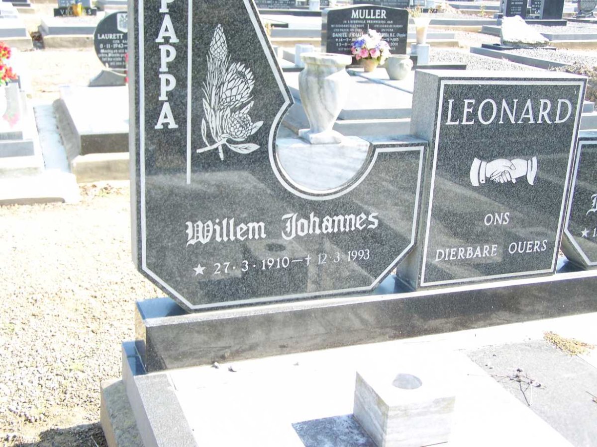 LEONARD Willem Johannes 1910-1993 