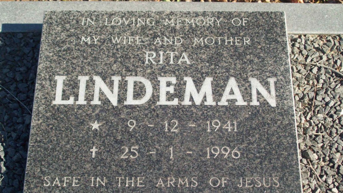 LINDEMAN Rita 1941-1996