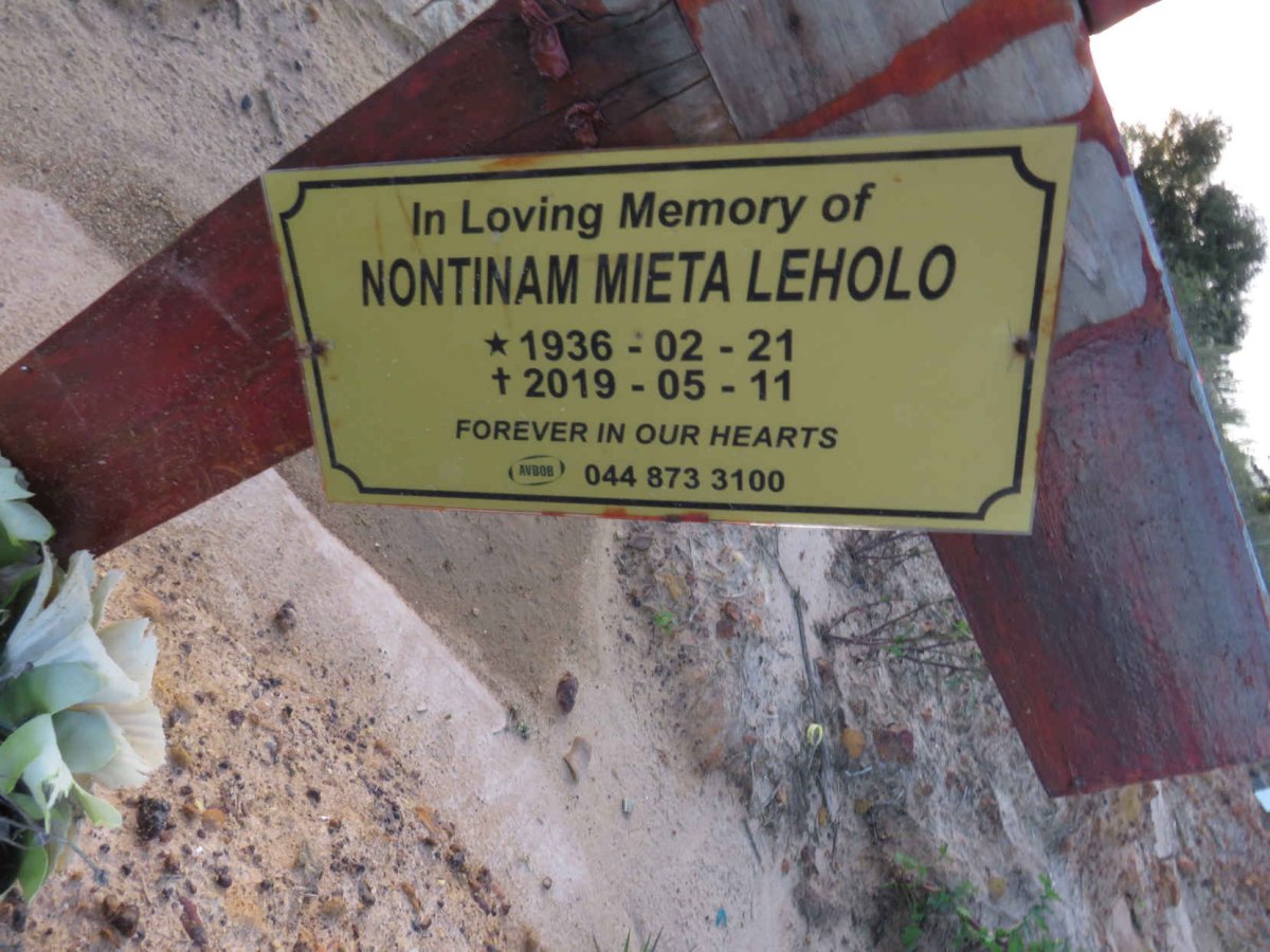 LEHOLO Nontinam Mieta 1936-2019